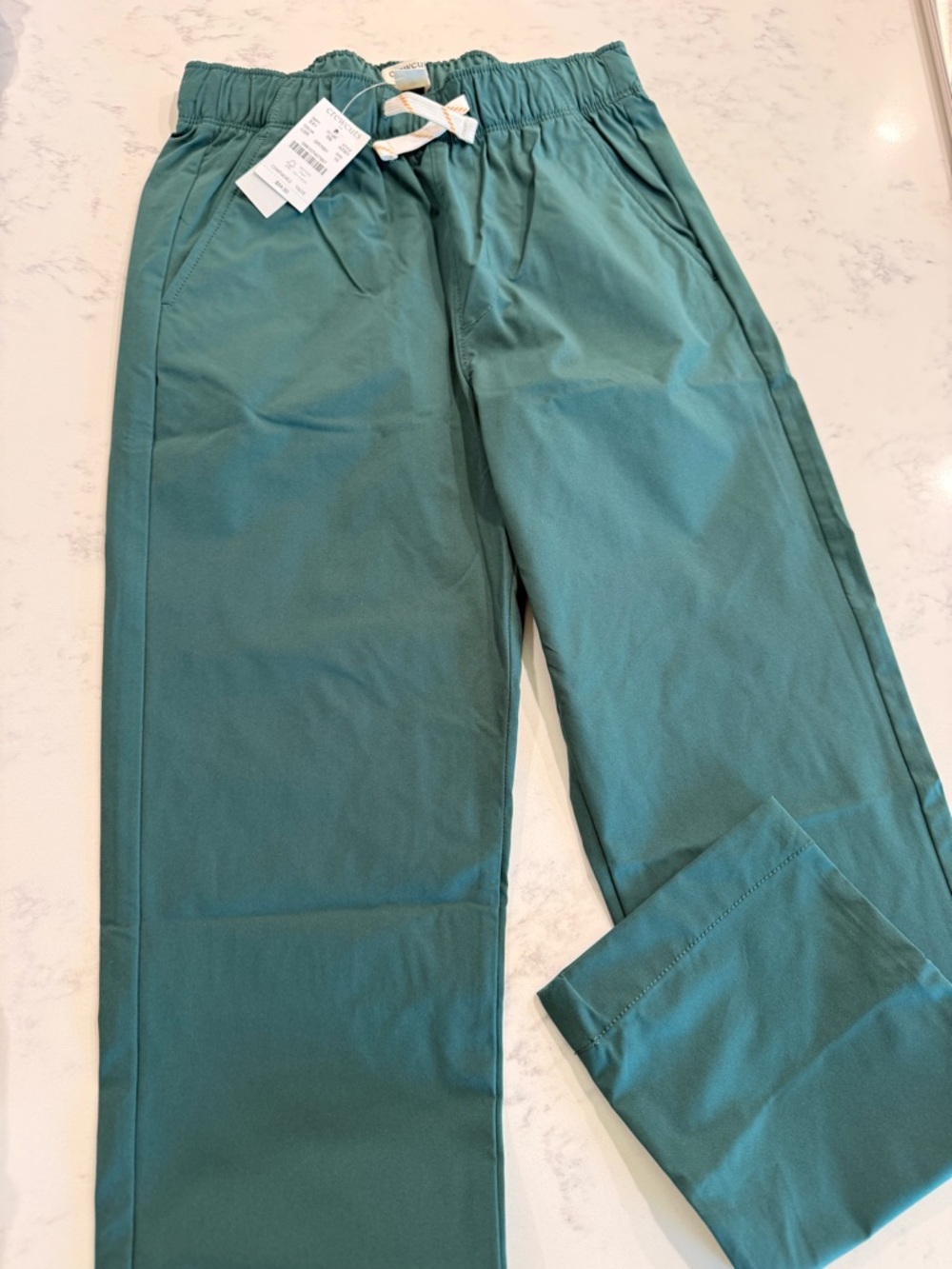 Crewcuts Teal Drawstring Chinos